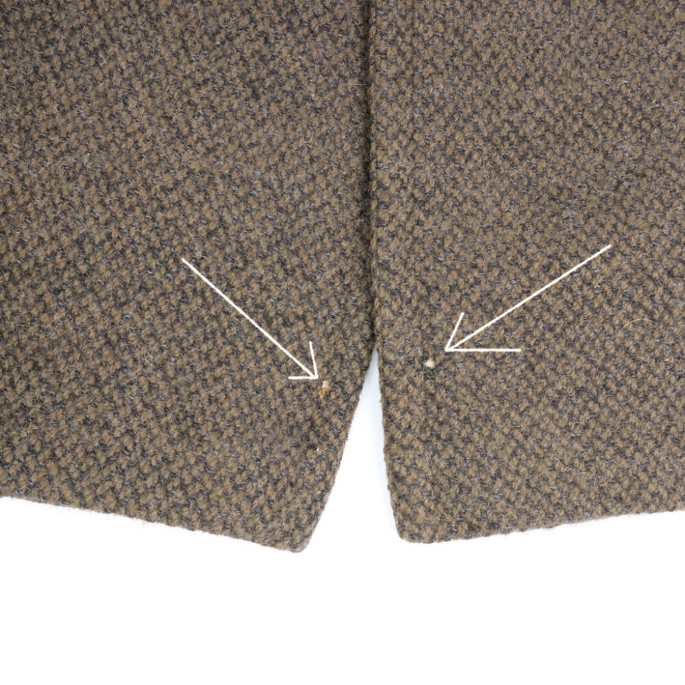 Vintage Rodex Of London Mens Size 42 Regular Tan Brown Wool Trench Coat Hidden - Picture 8 of 15